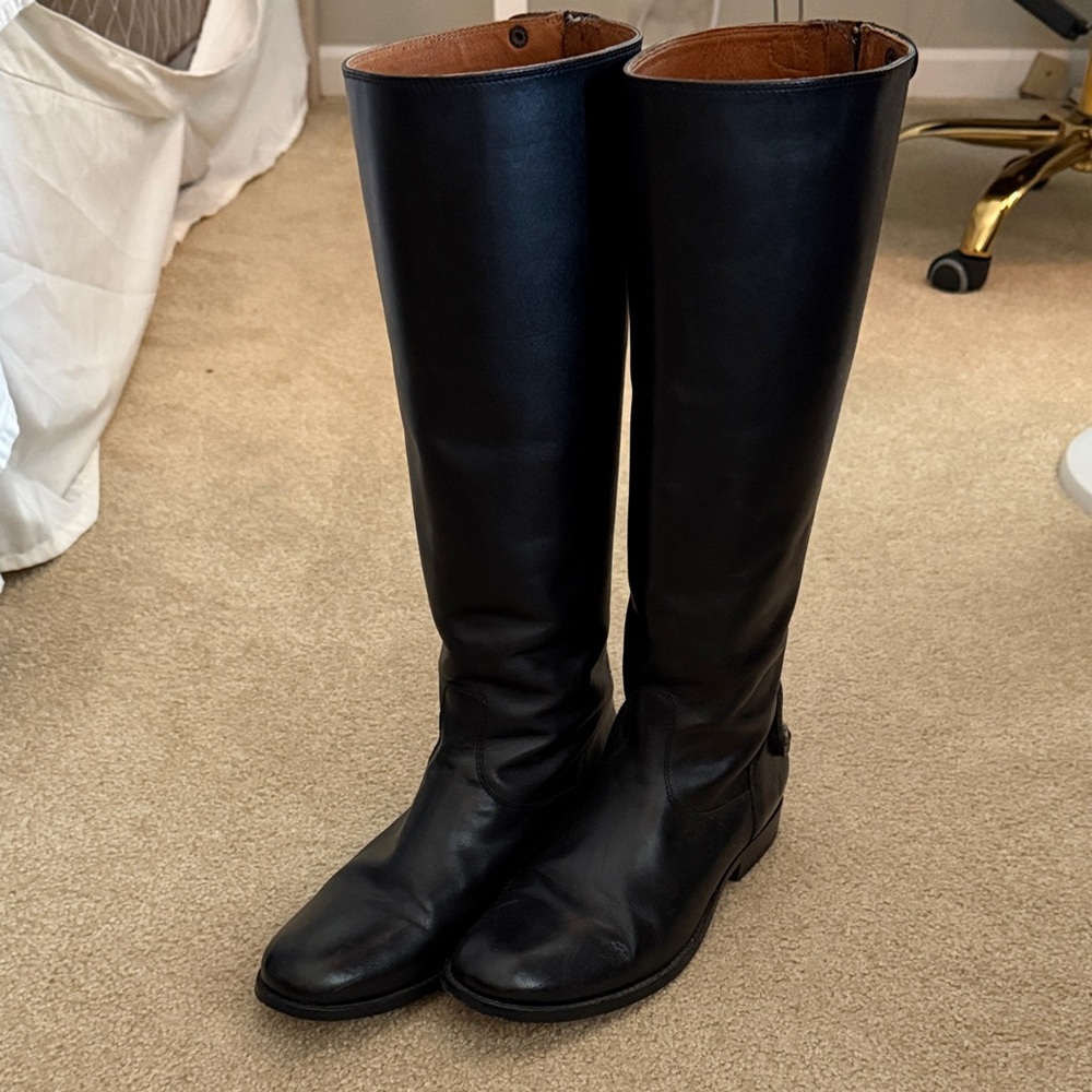 FRYE Women's Black Leather Boots